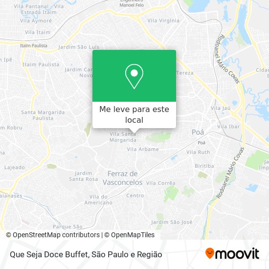 Que Seja Doce Buffet mapa