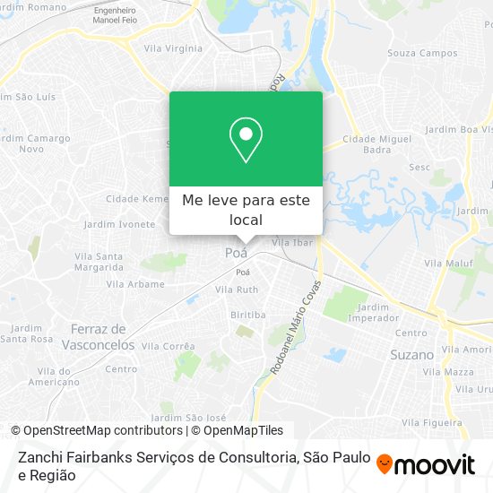 Zanchi Fairbanks Serviços de Consultoria mapa