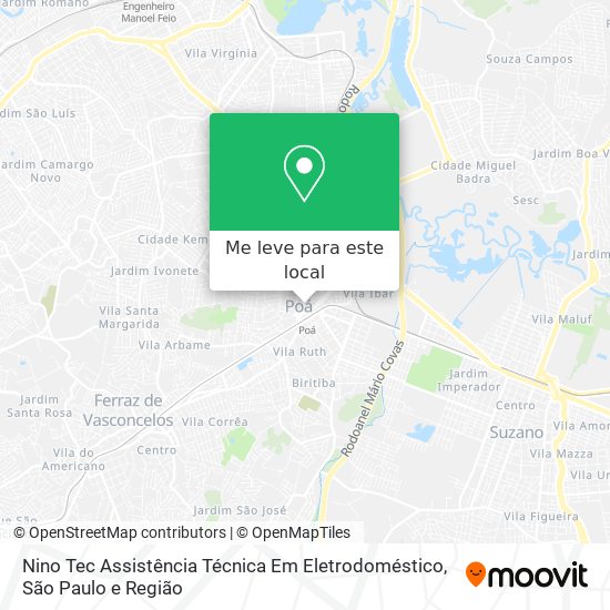 Nino Tec Assistência Técnica Em Eletrodoméstico mapa