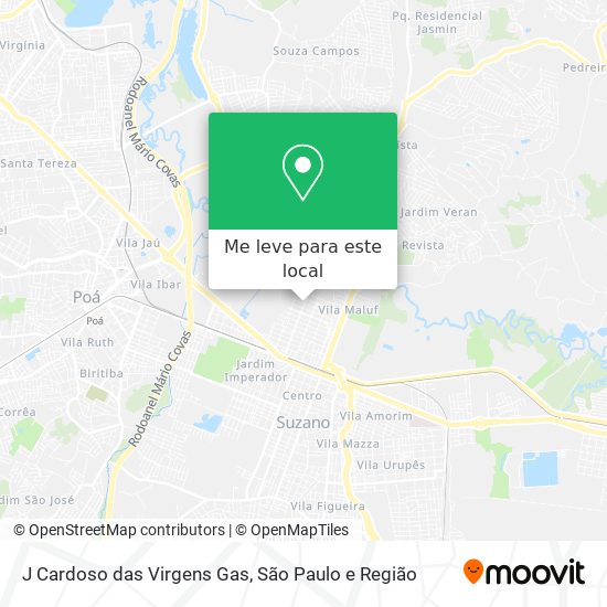 J Cardoso das Virgens Gas mapa