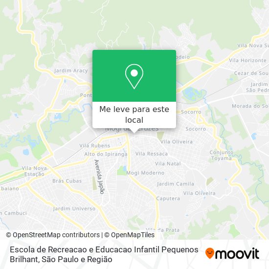 Escola de Recreacao e Educacao Infantil Pequenos Brilhant mapa