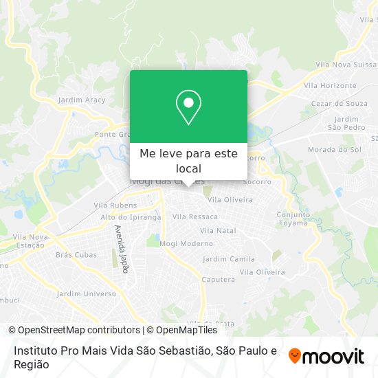 Instituto Pro Mais Vida São Sebastião mapa
