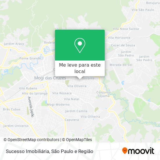 Sucesso Imobiliária mapa