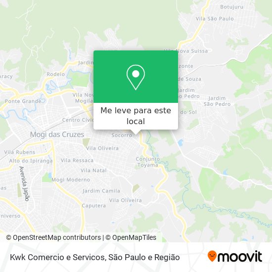 Kwk Comercio e Servicos mapa