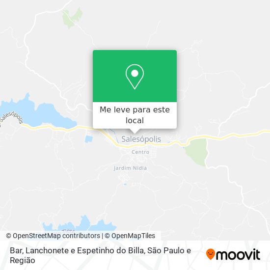 Bar, Lanchonete e Espetinho do Billa mapa