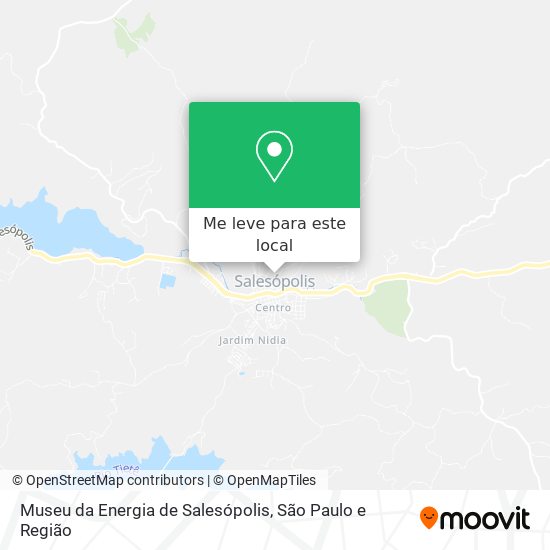Museu da Energia de Salesópolis mapa