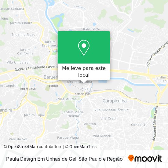 Paula Design Em Unhas de Gel mapa