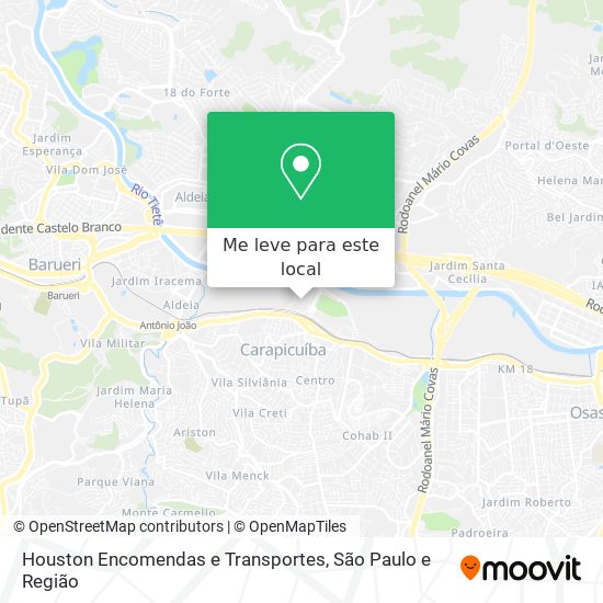 Houston Encomendas e Transportes mapa