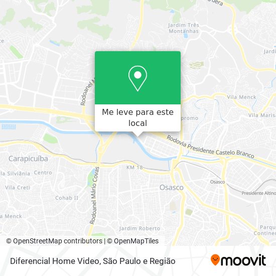 Diferencial Home Video mapa