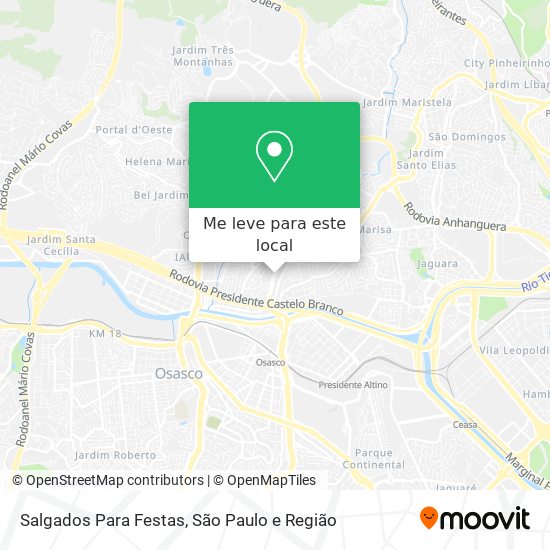 Salgados Para Festas mapa