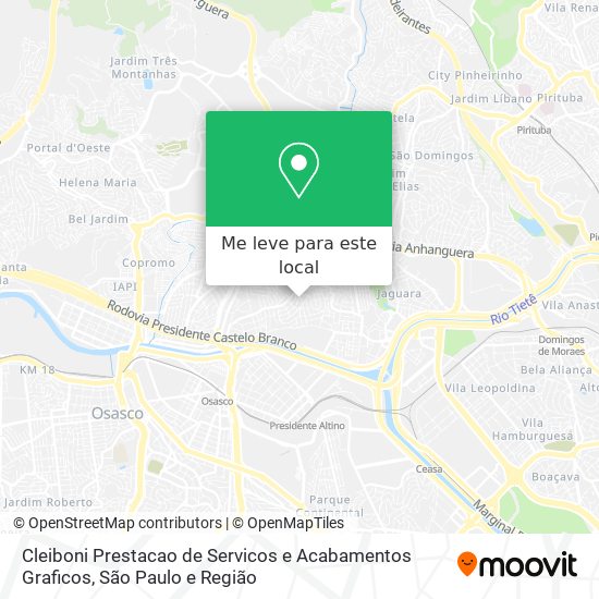 Cleiboni Prestacao de Servicos e Acabamentos Graficos mapa