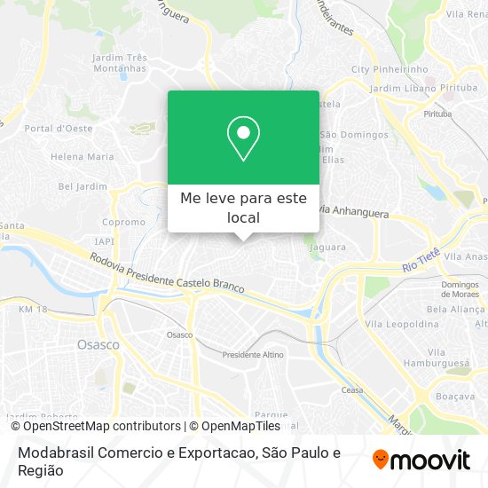 Modabrasil Comercio e Exportacao mapa