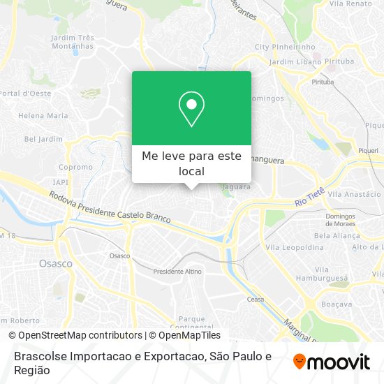 Brascolse Importacao e Exportacao mapa