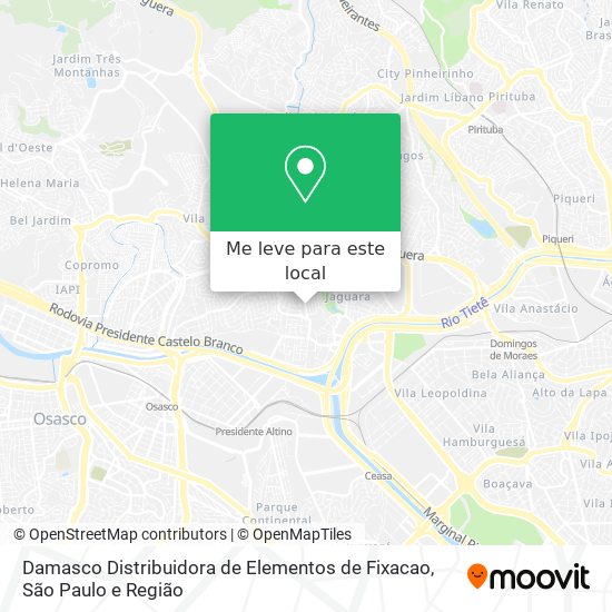 Damasco Distribuidora de Elementos de Fixacao mapa