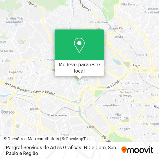 Pargraf Servicos de Artes Graficas IND e Com mapa