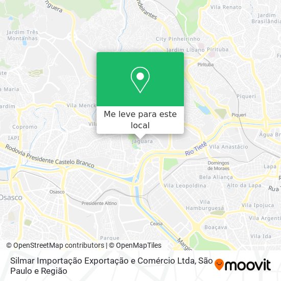 Silmar Importação Exportação e Comércio Ltda mapa