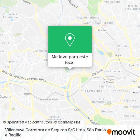 Villeneuve Corretora de Seguros S / C Ltda mapa