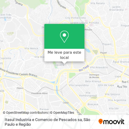 Itasul Industria e Comercio de Pescados sa mapa