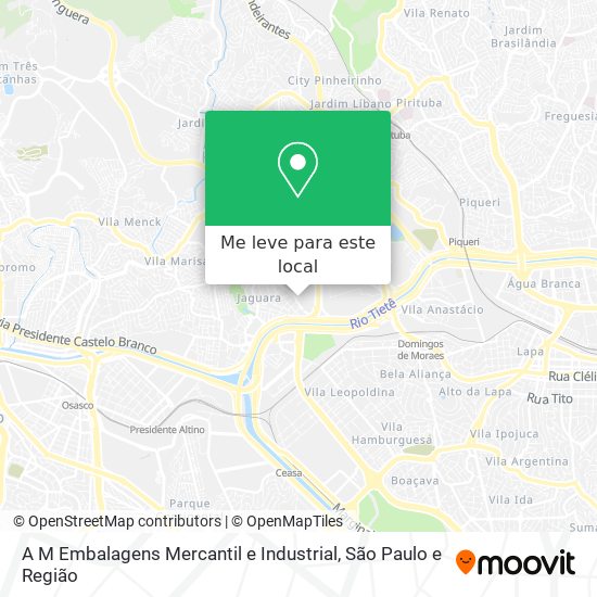 A M Embalagens Mercantil e Industrial mapa
