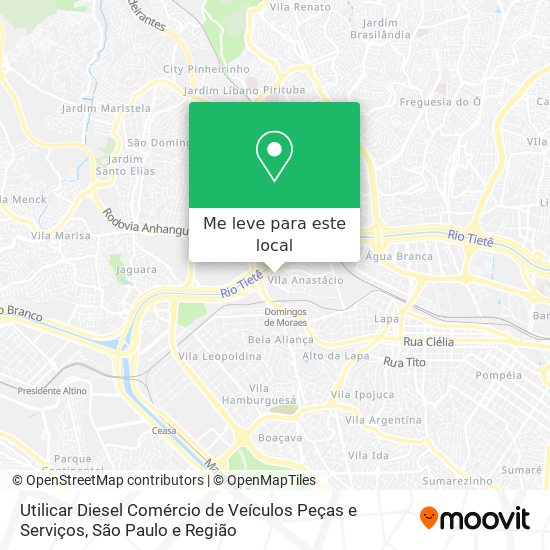 Utilicar Diesel Comércio de Veículos Peças e Serviços mapa