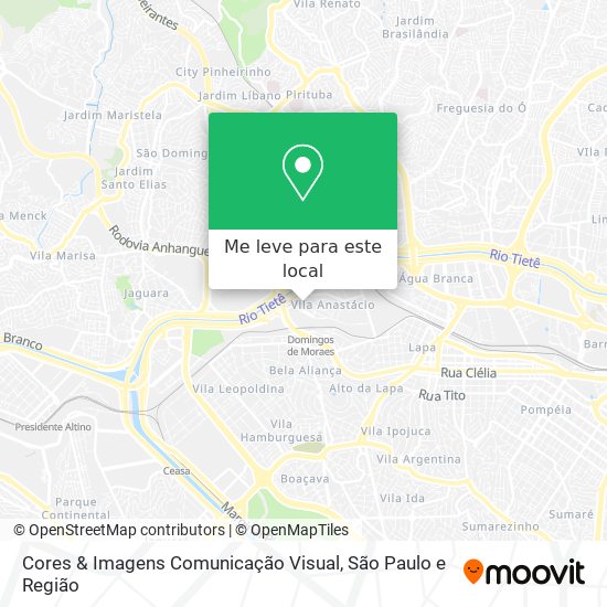 Cores & Imagens Comunicação Visual mapa