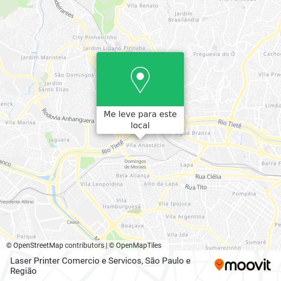 Laser Printer Comercio e Servicos mapa