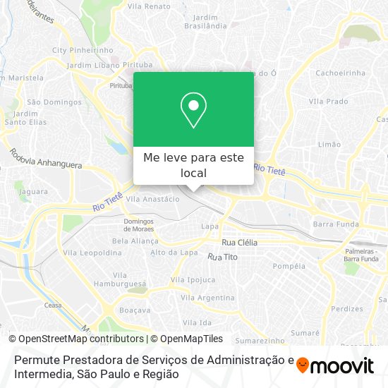 Permute Prestadora de Serviços de Administração e Intermedia mapa