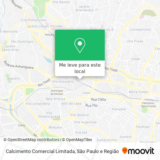 Calcimento Comercial Limitada mapa