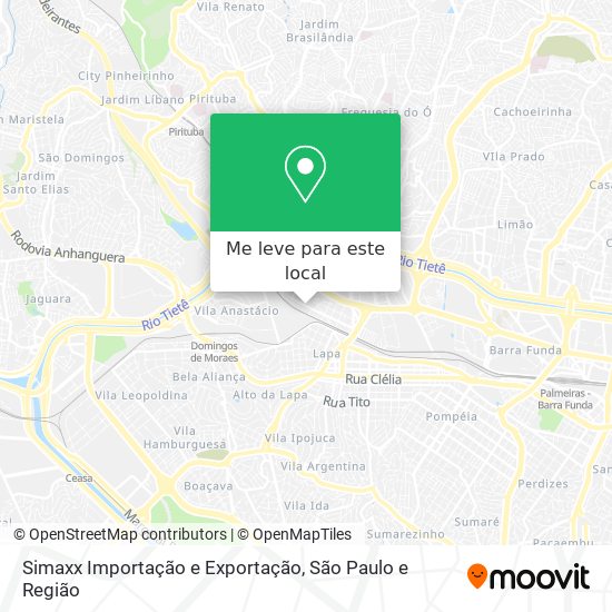 Simaxx Importação e Exportação mapa