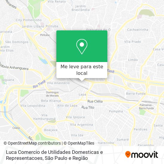 Luca Comercio de Utilidades Domesticas e Representacoes mapa