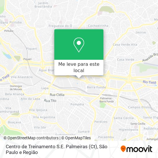 Centro de Treinamento S.E. Palmeiras (Ct) mapa