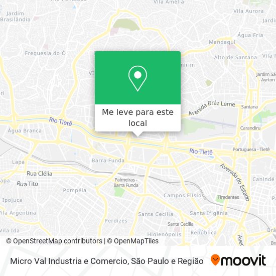 Micro Val Industria e Comercio mapa