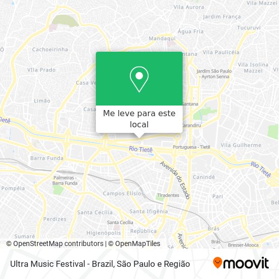 Ultra Music Festival - Brazil mapa