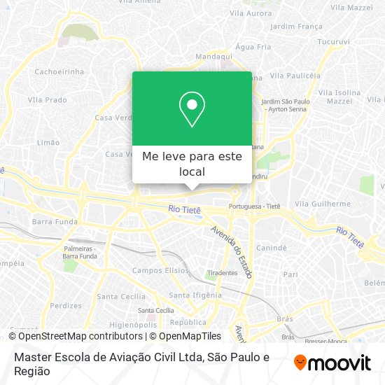 Master Escola de Aviação Civil Ltda mapa