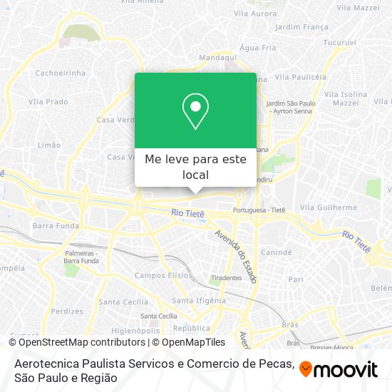 Aerotecnica Paulista Servicos e Comercio de Pecas mapa