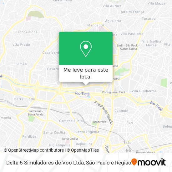 Delta 5 Simuladores de Voo Ltda mapa