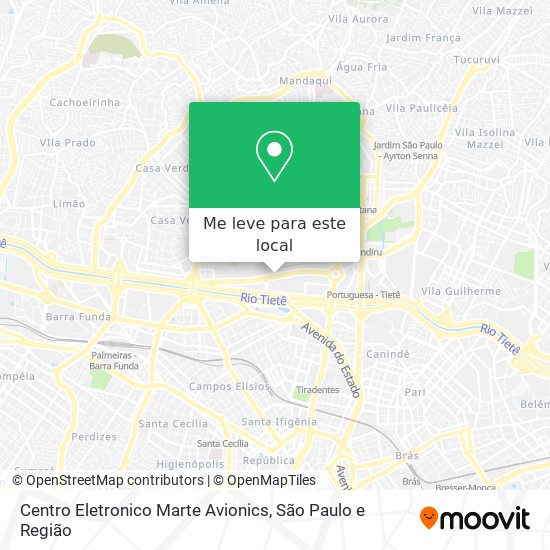 Centro Eletronico Marte Avionics mapa