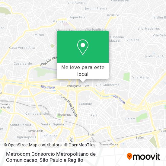 Metrocom Consorcio Metropolitano de Comunicacao mapa
