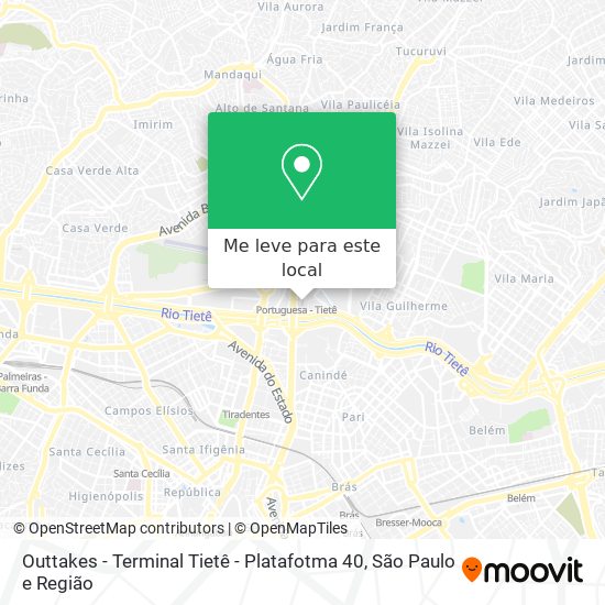 Outtakes - Terminal Tietê - Platafotma 40 mapa
