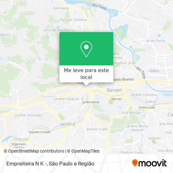 Empreiteira N K - mapa