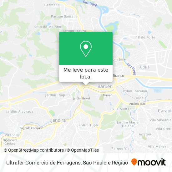 Ultrafer Comercio de Ferragens mapa