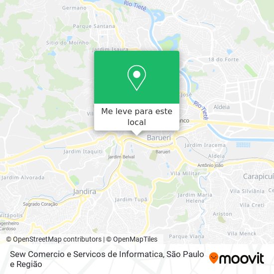Sew Comercio e Servicos de Informatica mapa