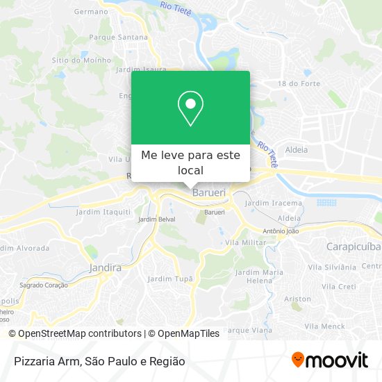 Pizzaria Arm mapa