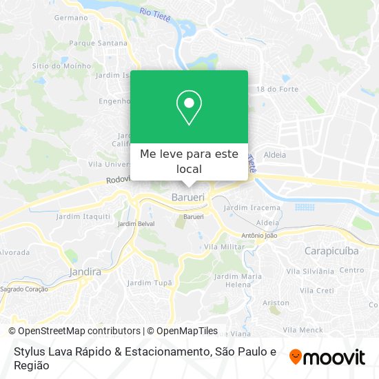 Stylus Lava Rápido & Estacionamento mapa