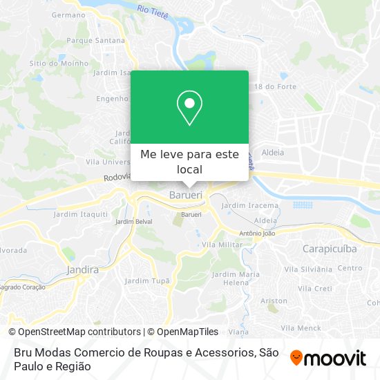 Bru Modas Comercio de Roupas e Acessorios mapa