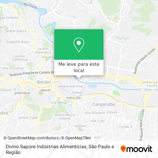 Divino Sapore Indústrias Alimentícias mapa