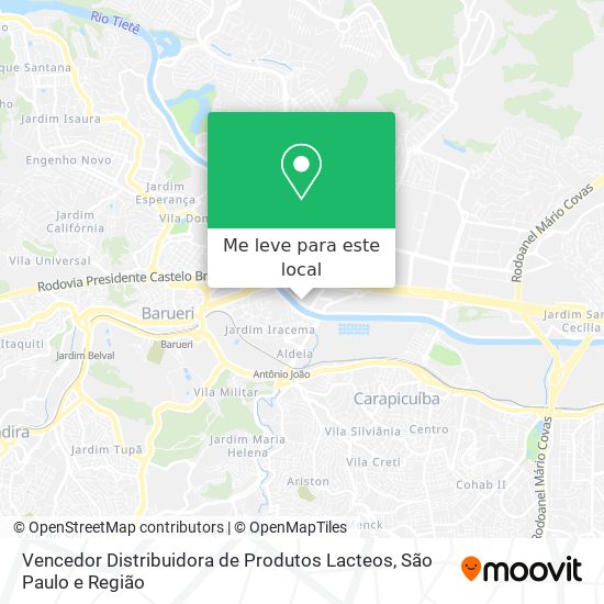 Vencedor Distribuidora de Produtos Lacteos mapa