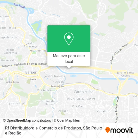 Rf Distribuidora e Comercio de Produtos mapa