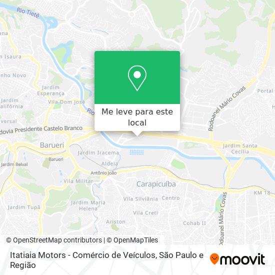 Itatiaia Motors - Comércio de Veículos mapa