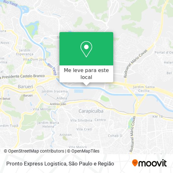 Pronto Express Logistica mapa